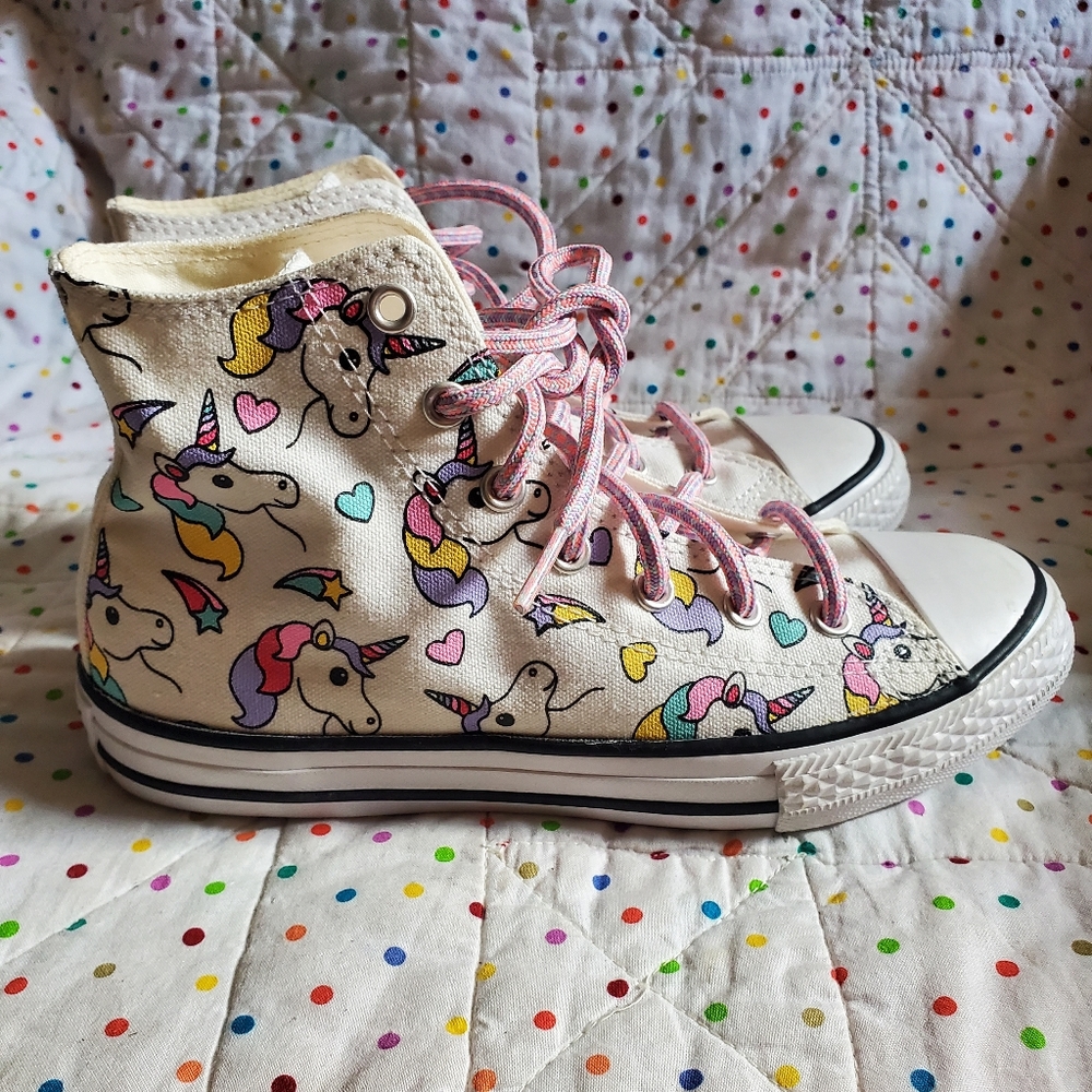 Chuck Taylor All Star Hi GS 'Unicorn' rainbow size 3.